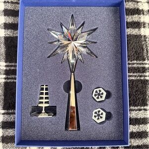 Swarovski Rockefeller Tree Topper Crystal Star Tree Topper Set